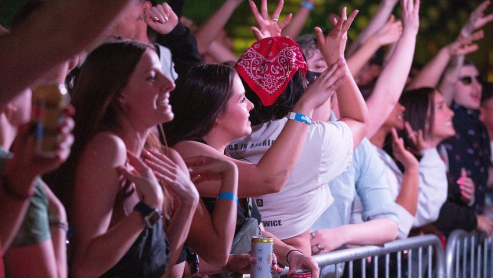 Students enjoying a UPC concert