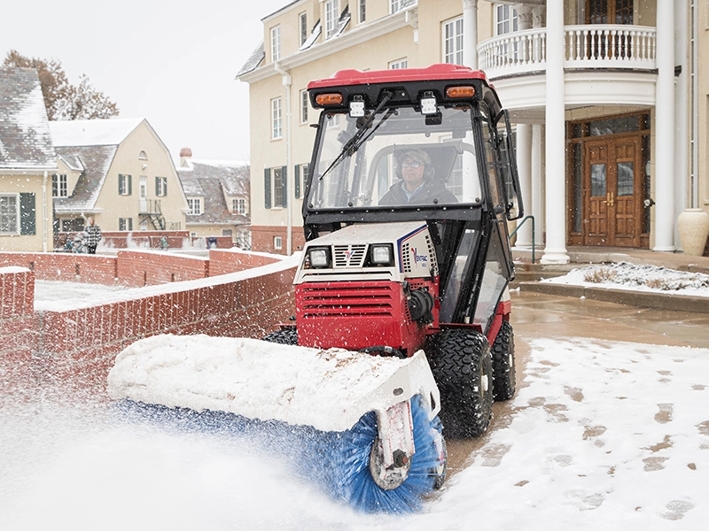 Snow removal on campus.