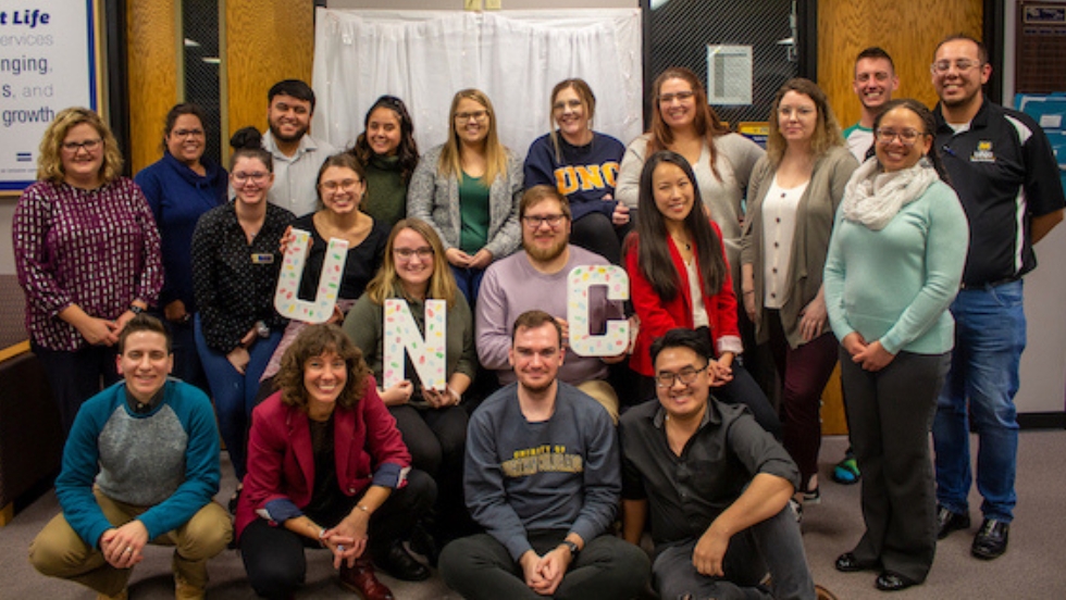 Group of Higher Education Student Affairs Leadership Students.