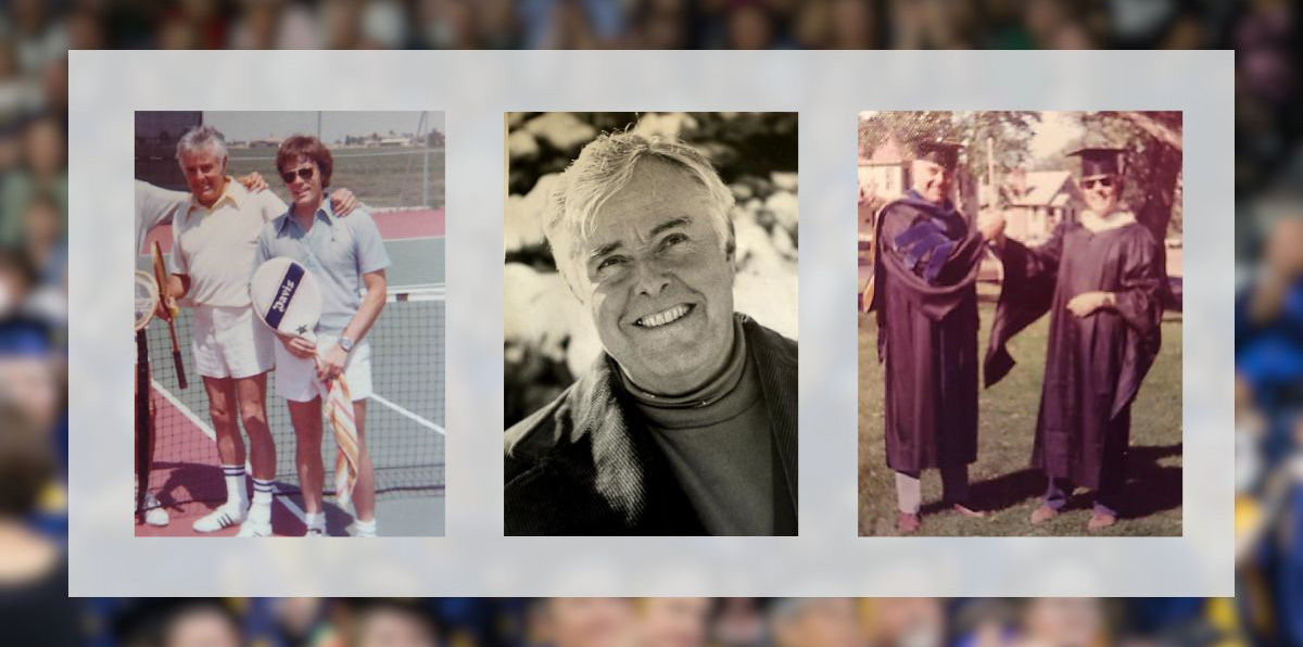 Three pictures from back in the day of Walt Francis next to each other