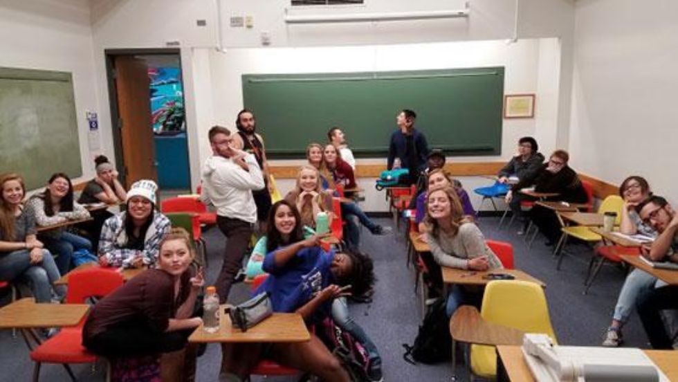 University 101 students studying together