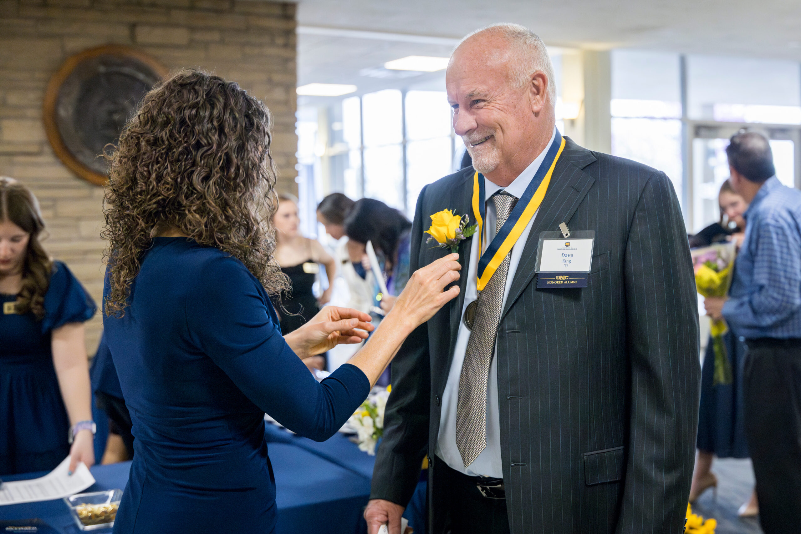 2026 Honored Alumni Dave King receiving his medal
