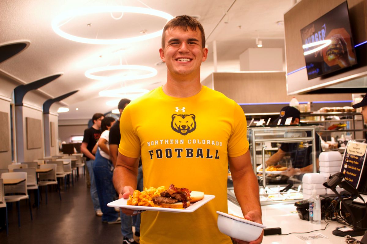 A station at Holmes Dining hall during service.