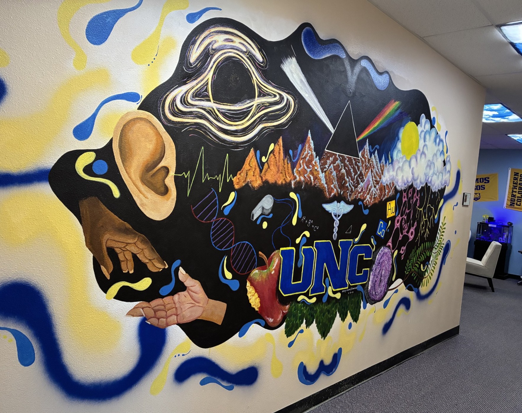 Photo of NHS advising mural