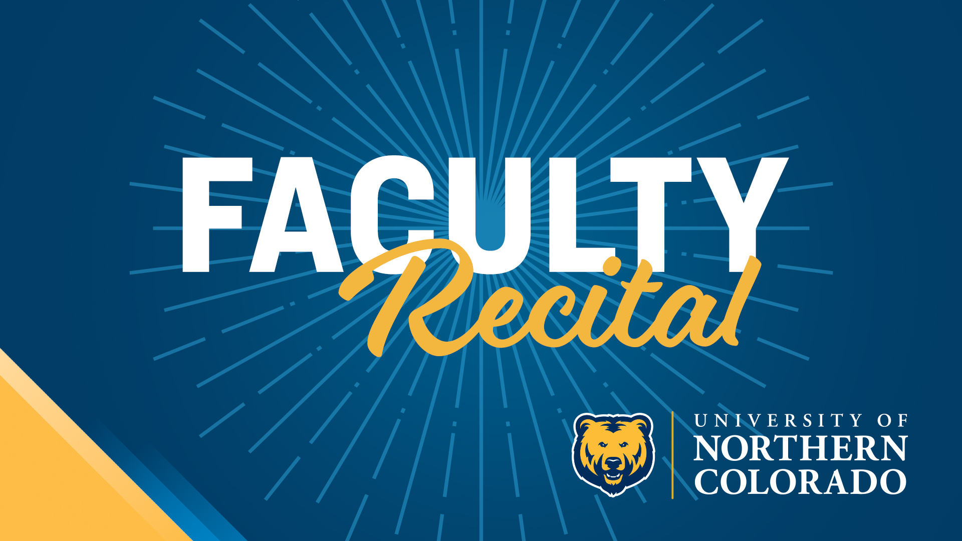 Faculty recital photo.