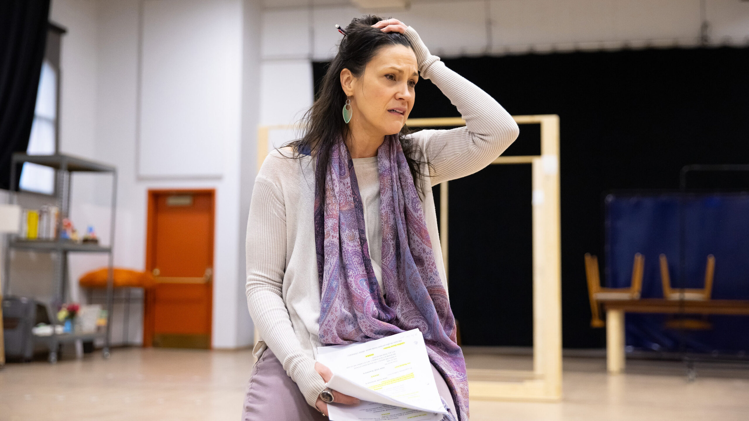 Alena Watters doing a rehearsal of Next to Normal
