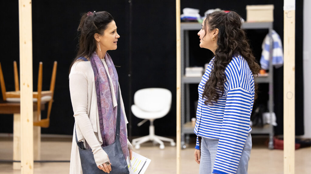 Aléna Watters and Angélica Concepción in rehearsal for Next to Normal
