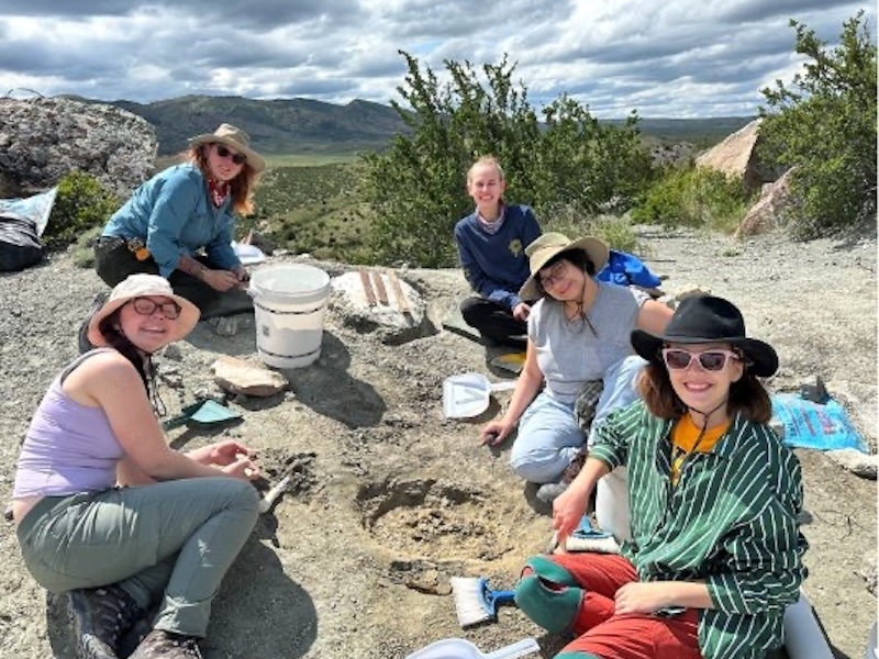 UNC Anthropology students participate in a paleontology dig in Wyoming,