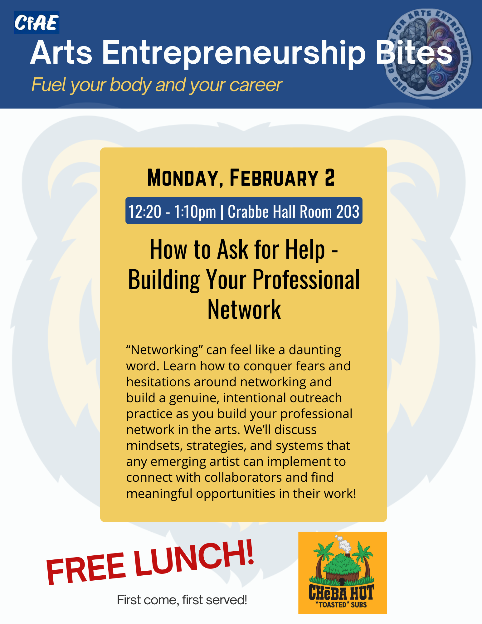 Arts Entrepreneurship Bites on 2/2/26.