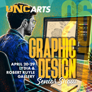 Graphic Design Senior Show exhibition graphic.