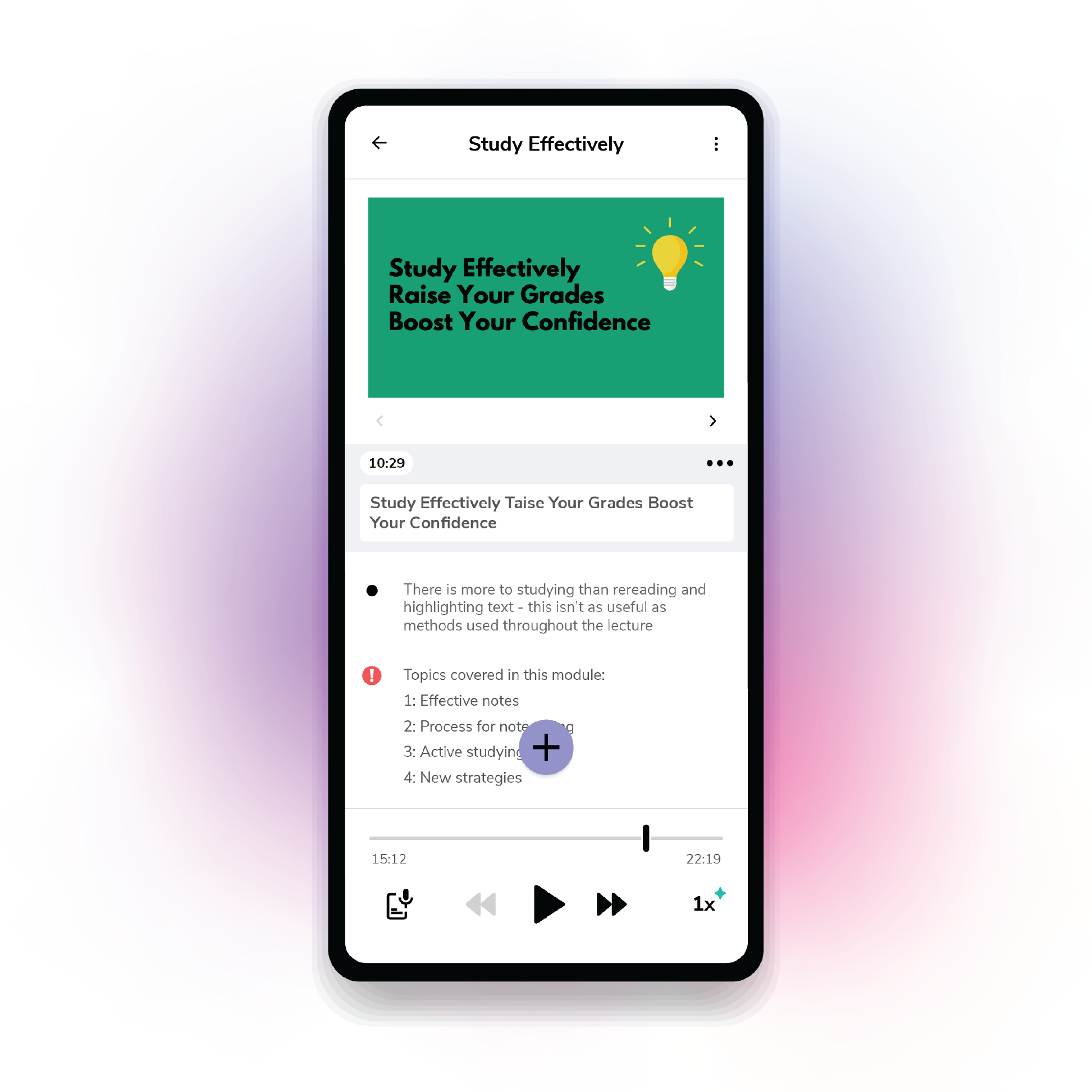 Genio Notes Mobile Version Homescreen