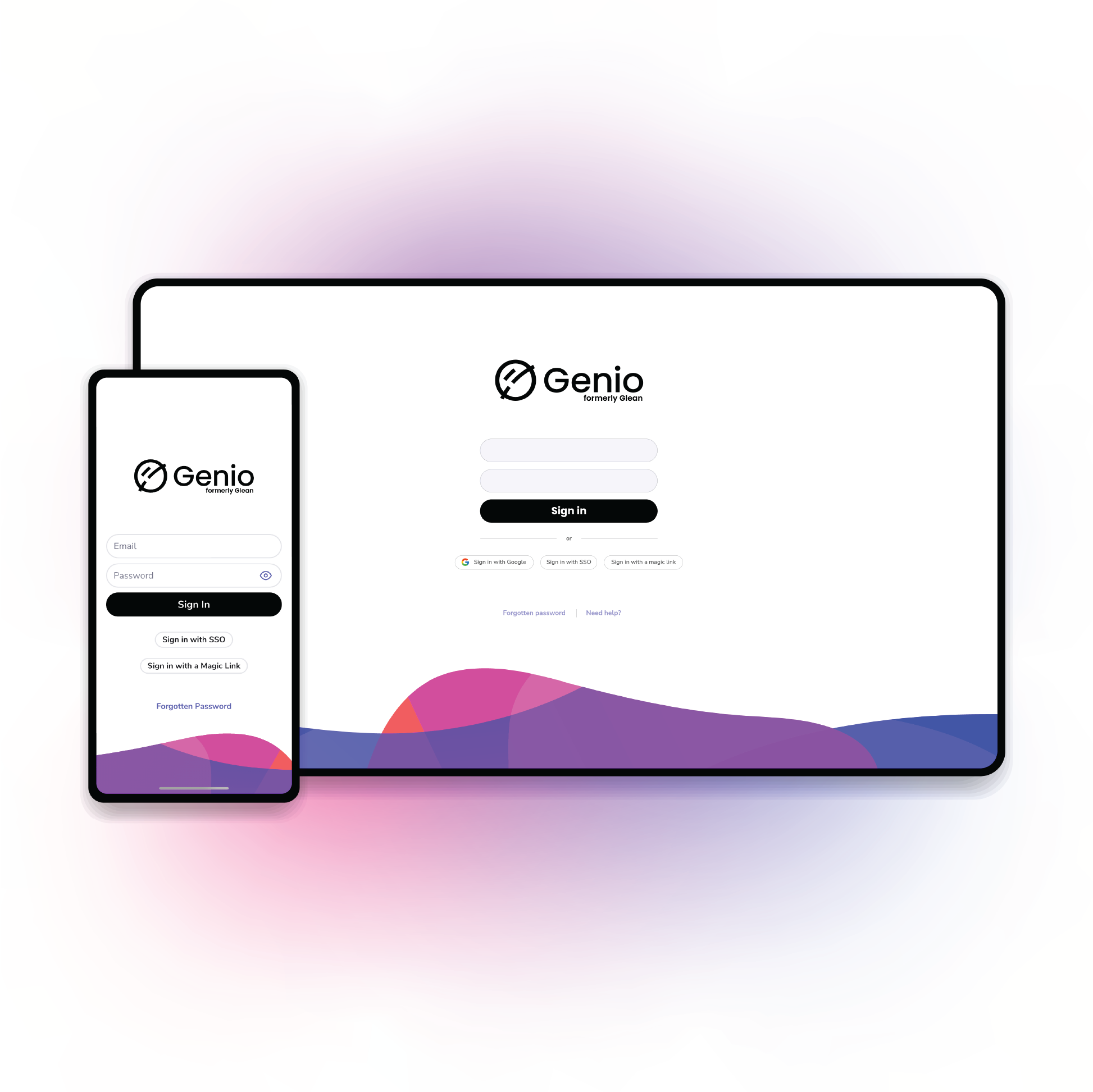 Genio Notes Login Page
