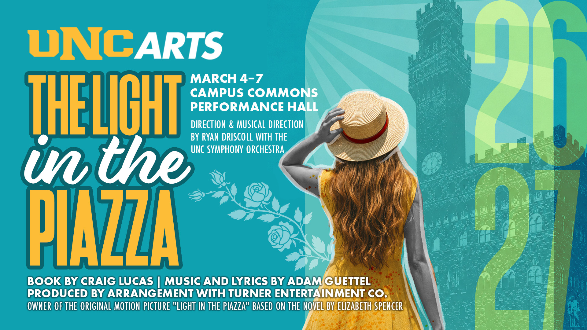 The Light in the Piazza theatre production graphic.