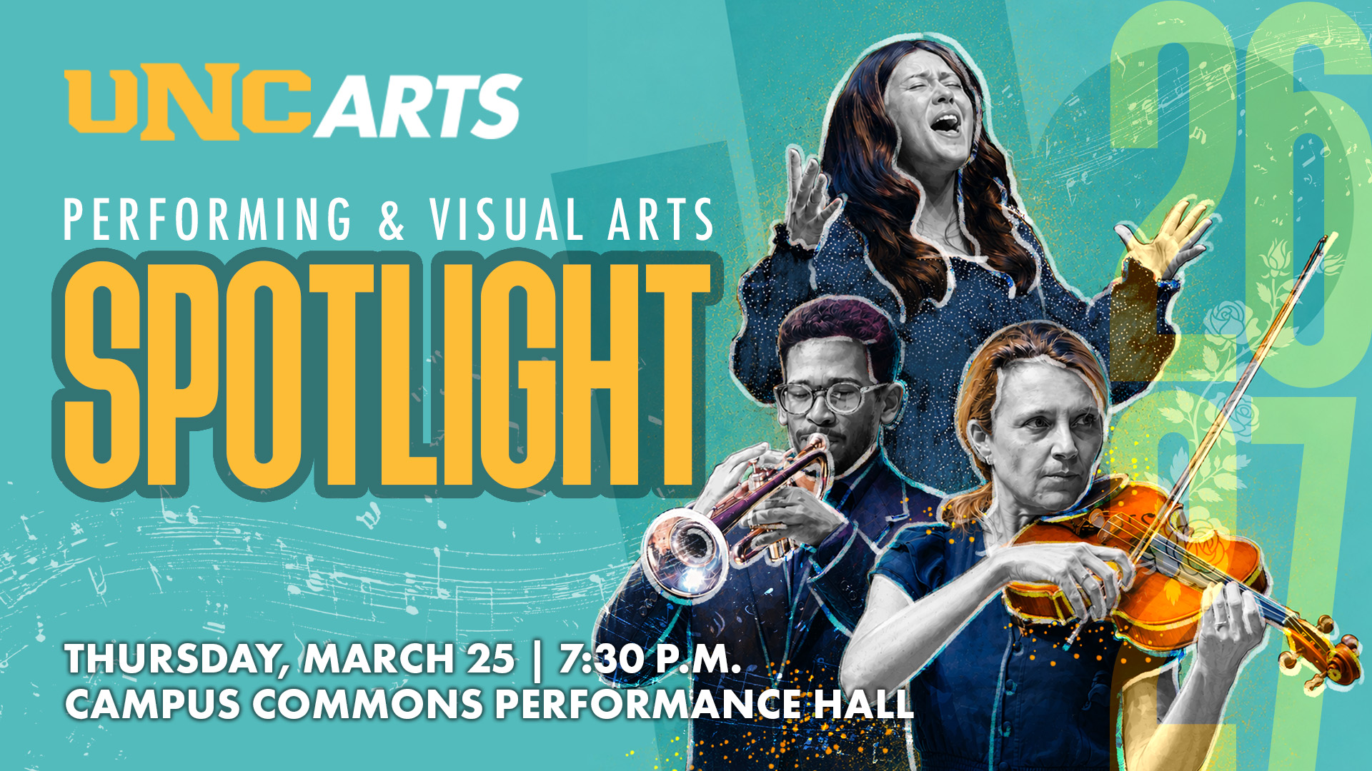 PVA Spotlight concert graphic.