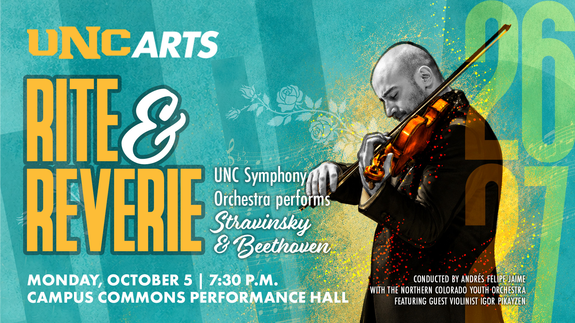 Rite & Reverie concert graphic.