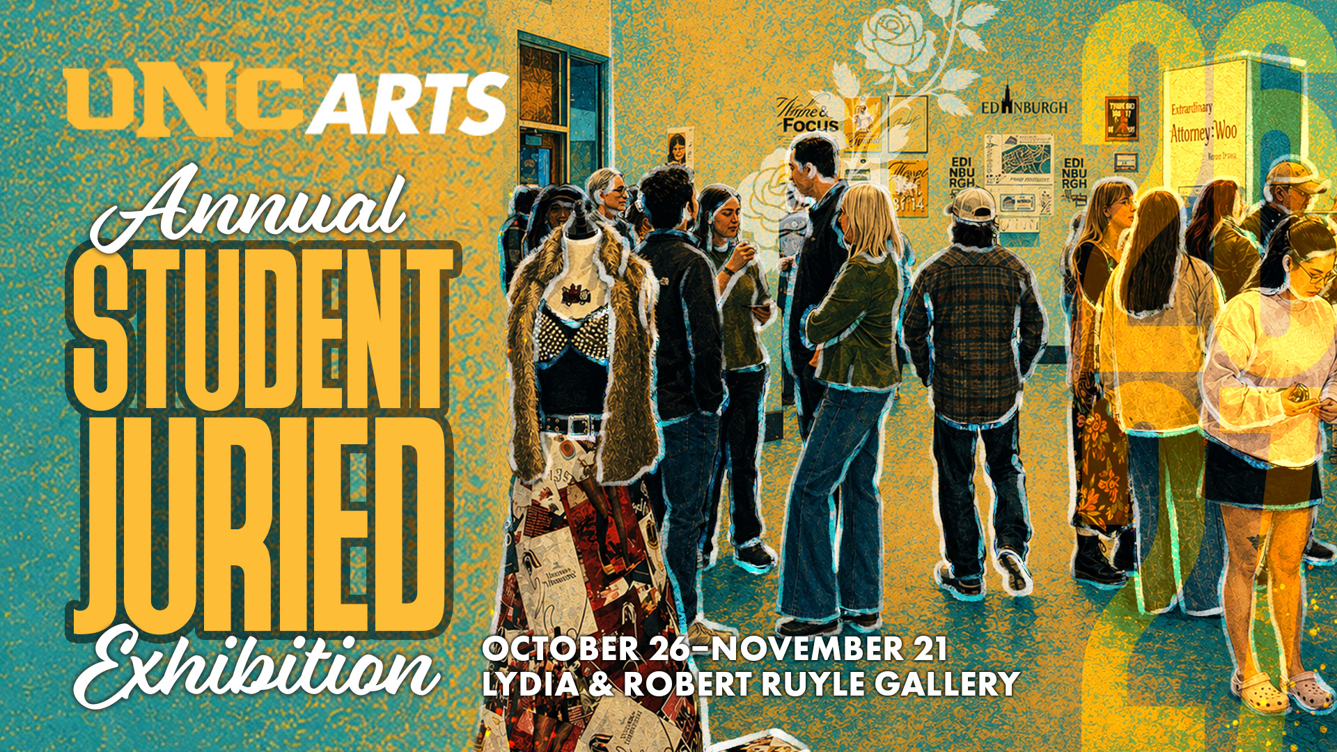 Annual Student Juried Exhibition graphic.