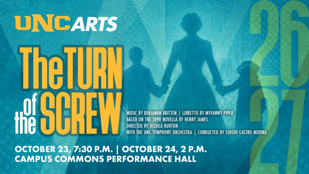 The Turn of the Screw opera graphic.