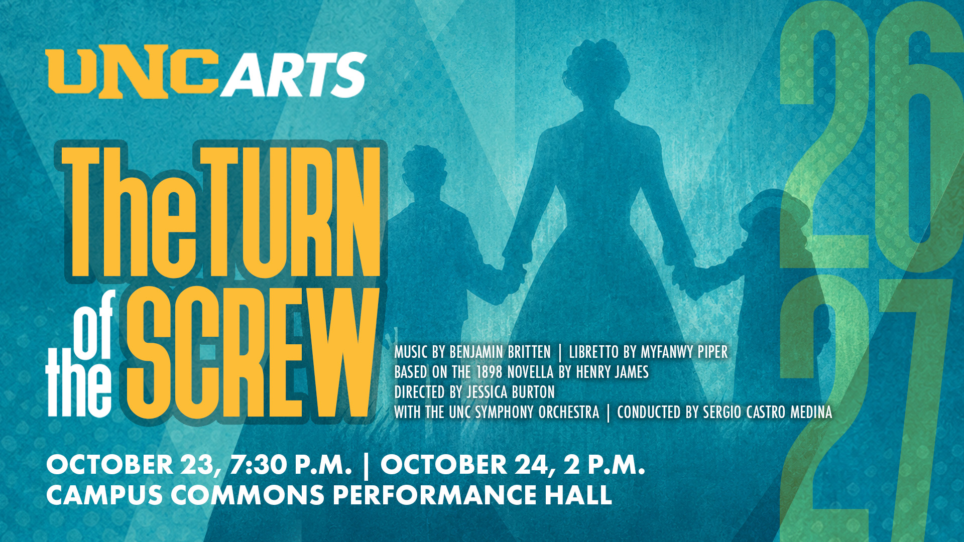 The Turn of the Screw opera graphic.