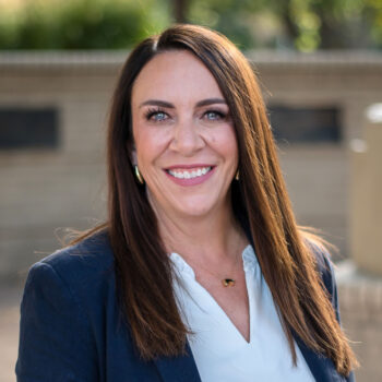 Headshot of Allie Steg Haskett.
