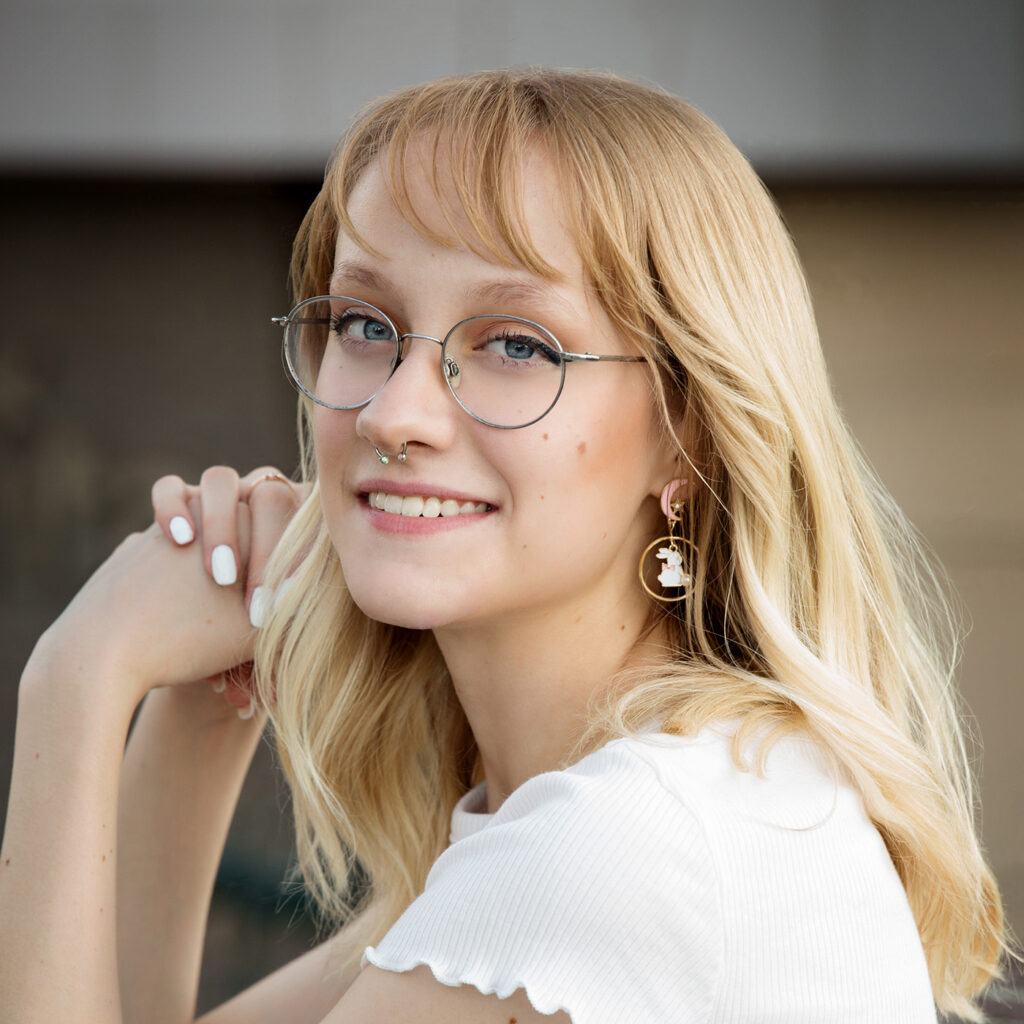 A headshot of Ava Bockhouse
