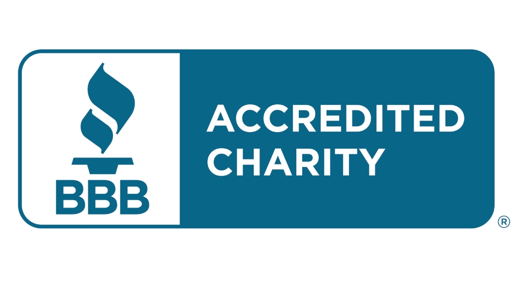 The accredited charity logo for the Better Business Bureau