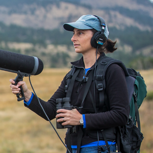 UNC professor Lauryn Benedict out in the Colorado wilderness.