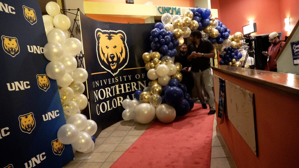 A red carpet set out for Carlitto Hale's movie