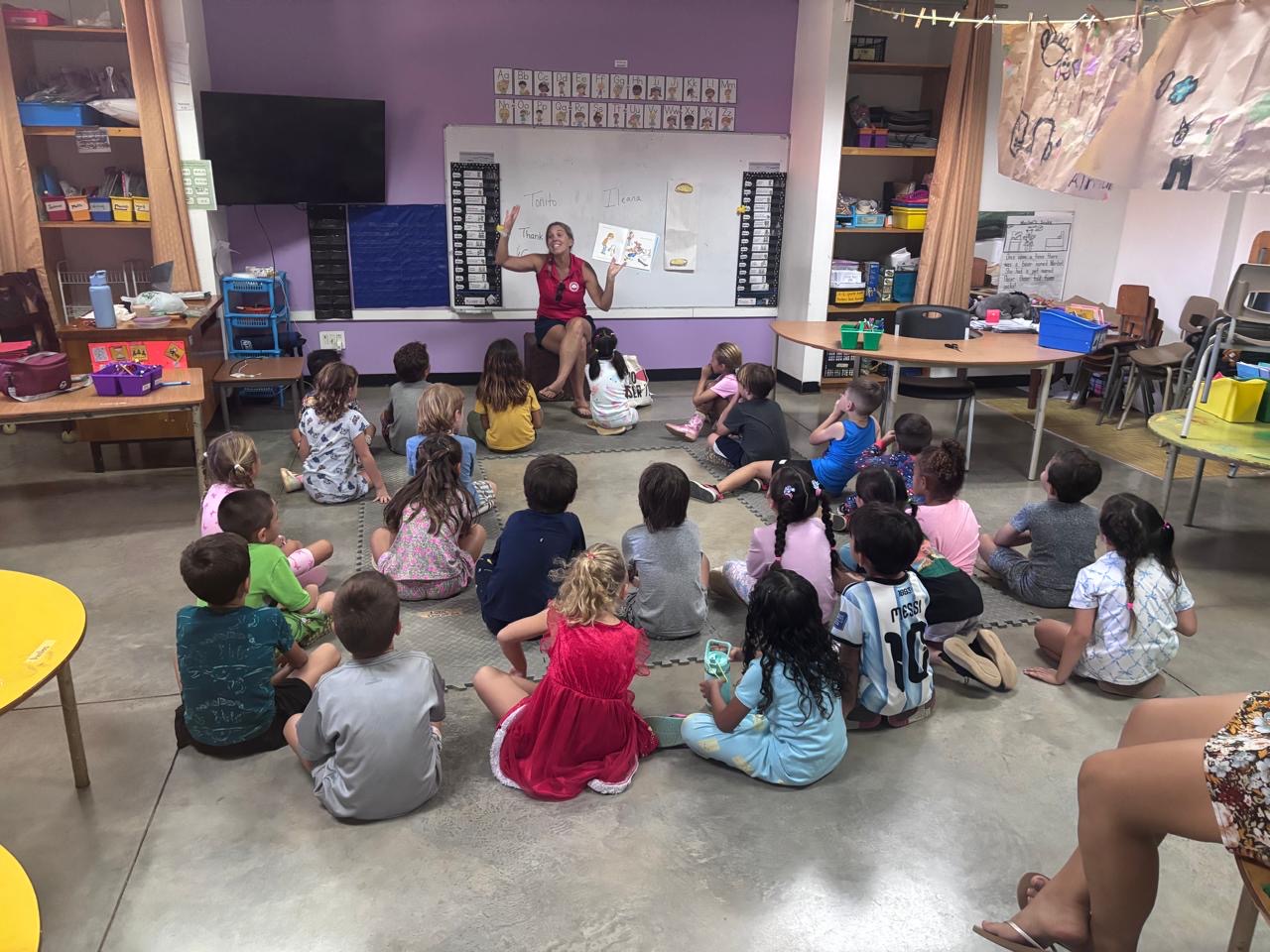 Chris Kyser teaching in Costa Rica classroom