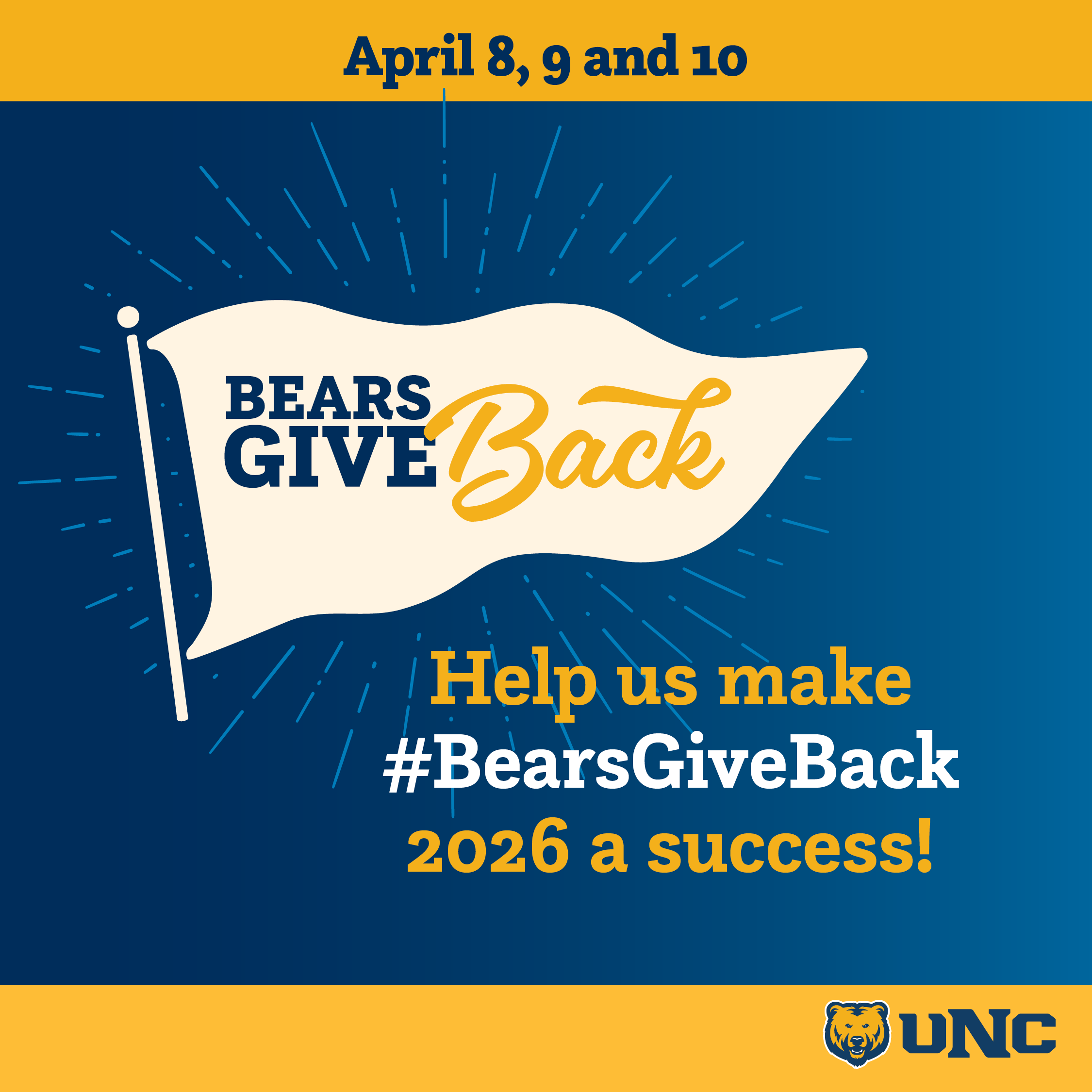 Help us make #BearsGiveBack 2026 a success!