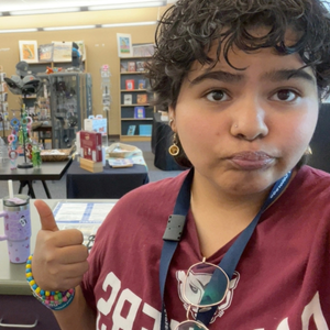A selfie of Art and Design student Dez Trujillo.