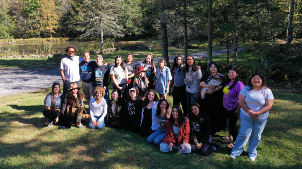 UNC alumna Emmy Scott posing for a group photo with fellow Earth Guardians members.