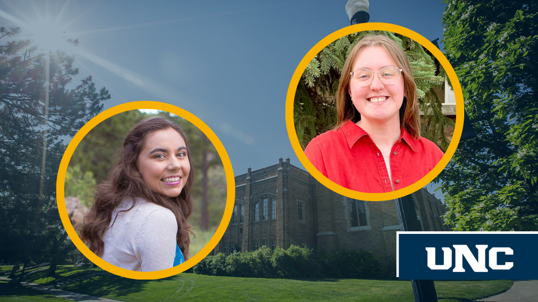 Headshots of UNC students Pennie Nichol and Jenna Mischke.