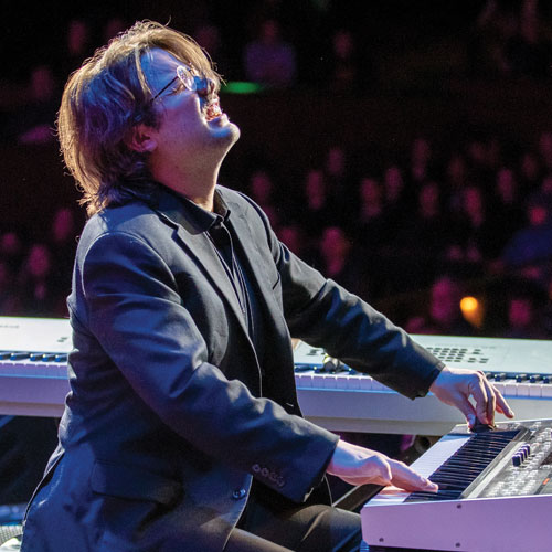 Gavin Allen-Dunn playing the piano