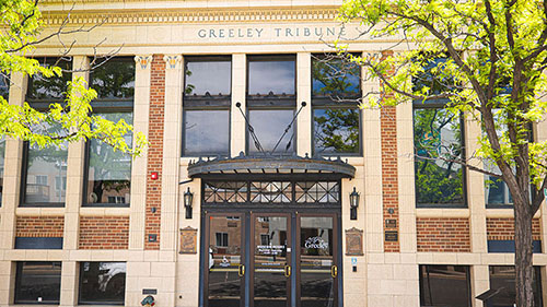 Outside of the Greeley History Museum