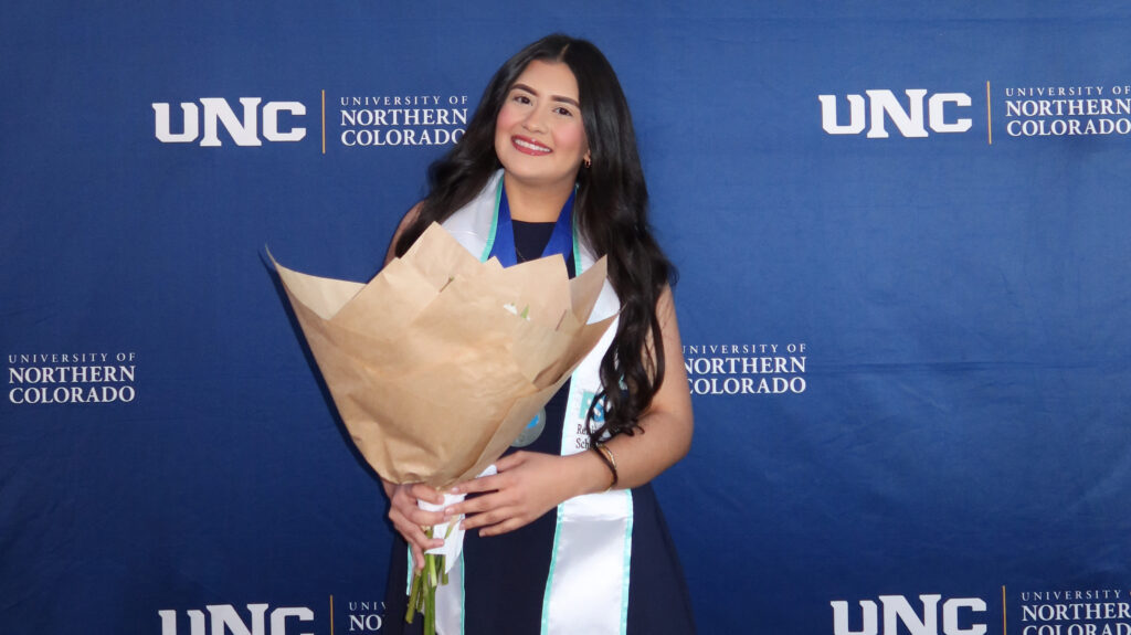 Jasmin Mazariegos Rodriguez at the Reisher Graduate Banquet