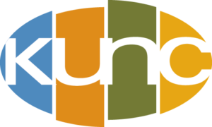 Logo for KUNC, Community Radio for Northern Colorado.