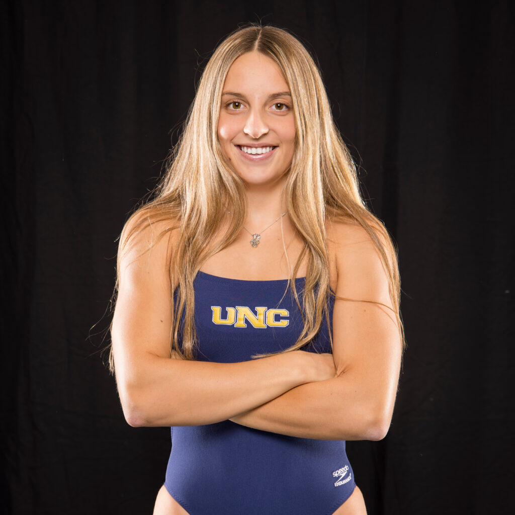 Maria Erokhina in a UNC swimsuit