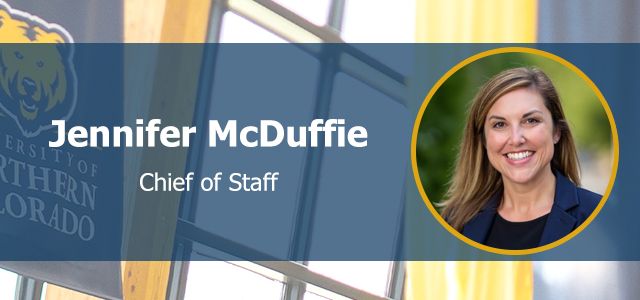 A graphic with Jennifer McDuffie's image and name spelled out