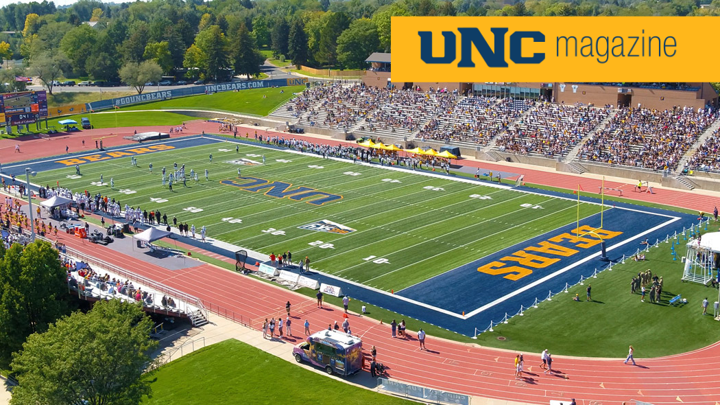 An aerial shot of UNC's Nottingham Field.