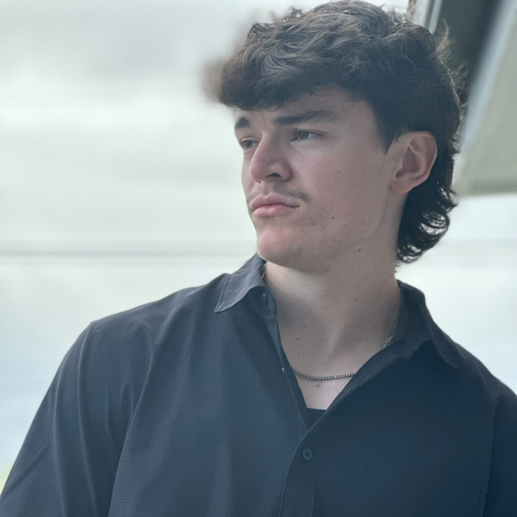 Oliver Voigt looking tot he left