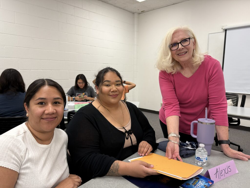 CUE Professor Juli Lenzotti with her students