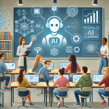 AI image projected on a presentation board