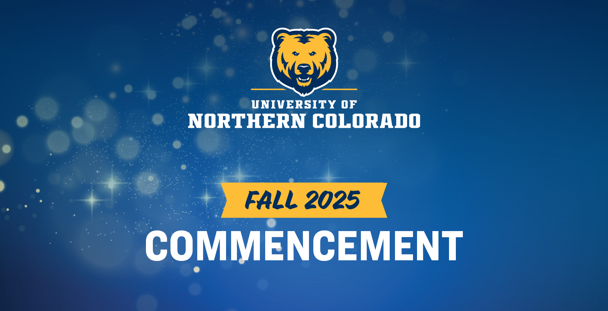 Commencement Fall 2025 program cover.