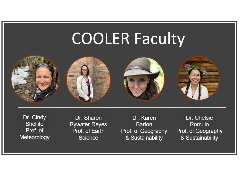 Image of 4 faculty team members with their titles