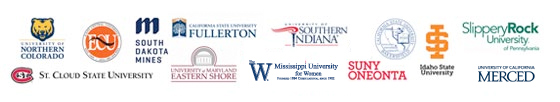 University logos in partnership