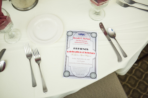 McNair Banquet table setting