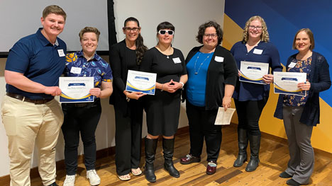 Group photo of Hutchinson-Lahman Research Award winners