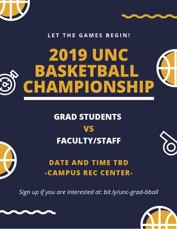 graduate student association basketball faculty students
