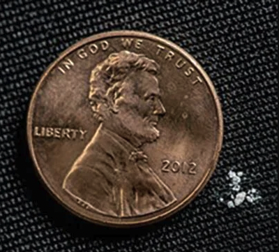 photo of lethal dose of fentanyl on a USA penny