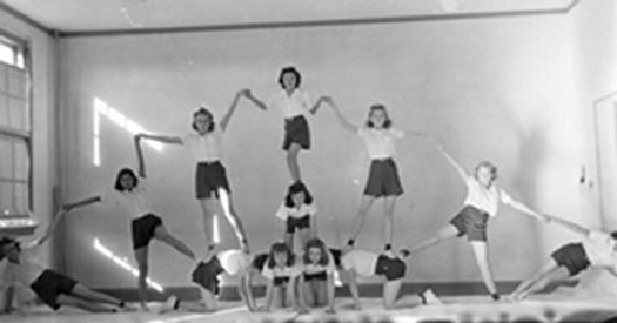Gym Class In Alamosa (1941)